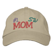 #1 Mama ... ; ) Bestickte Kappe (Vorderseite)