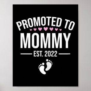 1. Mama Est 2022 Neue Mütter Erste Mommy 2022 Poster