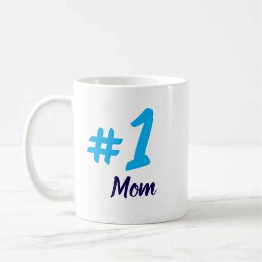 #1 Mama hellblau Kaffeetasse (Links)