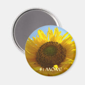 #1 MAMA! Magnet SUNFLOWERS Magnete gibt Müttern (Vorderseite/Rückseite)