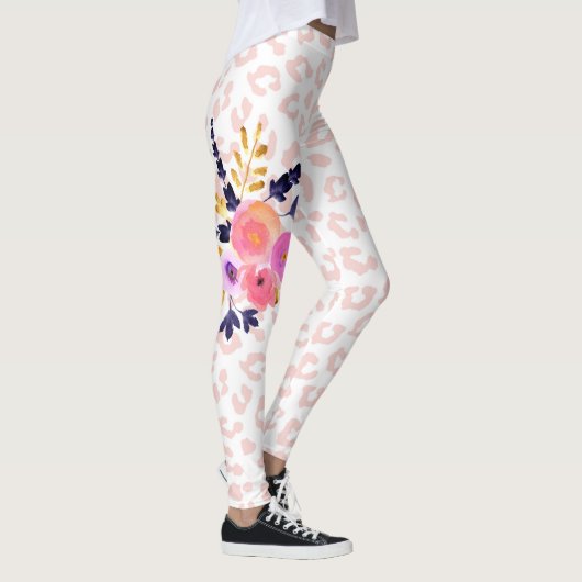 #1 Mama, Muttertag Blumentierleder, Leggins L (Rechts)