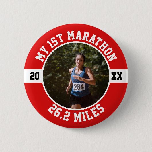 1. Marathonlauf Erster Läufer Sport 26 2 Button (Vorderseite)