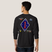 1. Marineinfanteriedivision-Sweatshirt Sweatshirt (Schwarz voll)