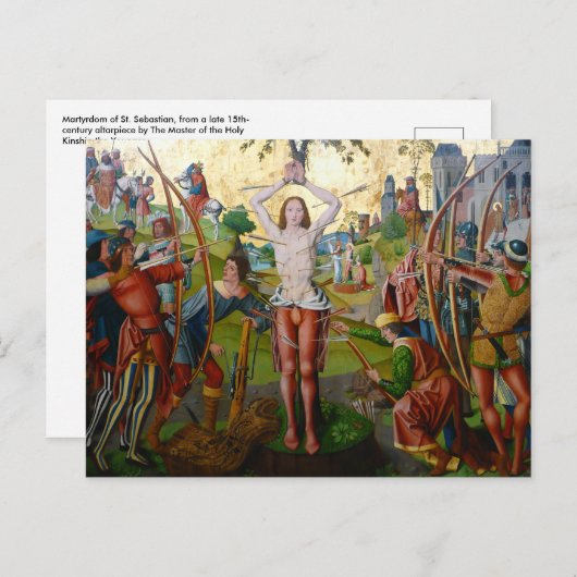 1. Märtyrertum St. Sebastian (M 013) Postkarte (Vorne/Hinten)