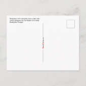 1. Märtyrertum St. Sebastian (M 013) Postkarte (Rückseite)