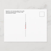 1. Märtyrertum St. Sebastian (M 013) Postkarte (Rückseite)