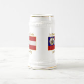 1. Maryland-Kavallerie-zivile Kriegs-Flagge Bierglas (Mittel)