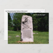 1. MASSACHUSETTENKALVARY POSTKARTE (Vorne/Hinten)