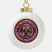 1. Medizinische Brigade Keepake Keramik Kugel-Ornament (Vorderseite)