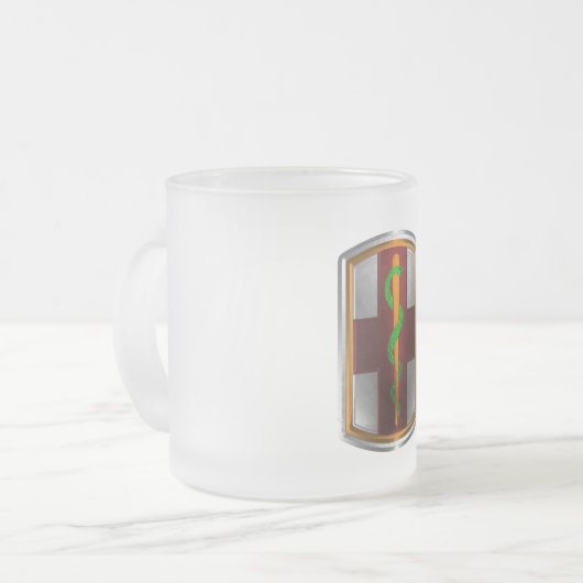 1. Medizinische Brigade Keepake Mattglastasse (Vorderseite Links)