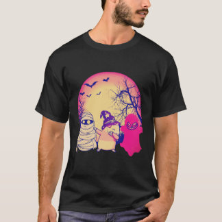 1 Meerschweinchen Halloween-Kürbis T-Shirt