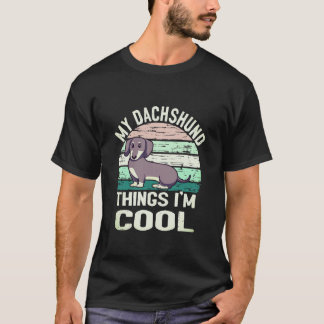 1 Mein Dachshund Ding Ich bin cool - Vintage T-Shirt