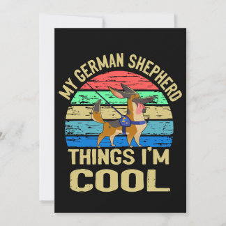 1 Mein Deutscher Schäferhund Ding Ich bin cool vin Einladung