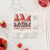 1. MERRY CHRISTMAS SERVIETTE (Beispiel)