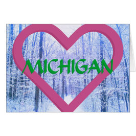 1 MICHIGAN HERZWINTERWOODS CARD