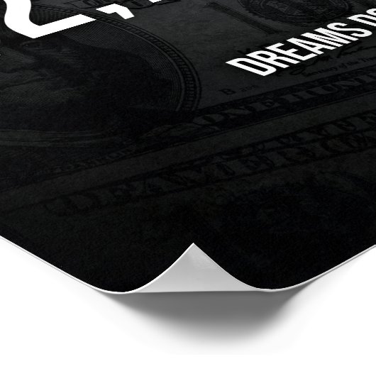 1 Million Dollar pro Jahr - Inspirationserfolg Poster (Ecke)