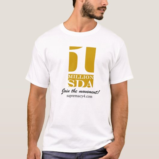 1 Million sda Shirt (Vorderseite)