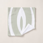 1 Minimalistischer Naturerhythmus Badhandtuch Set (Waschlappen)