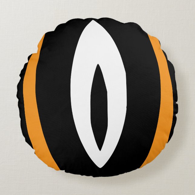 1 Minimalistischer Naturerhythmus Rundes Kissen (Vorderseite)