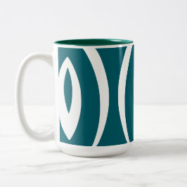 1 Minimalistischer Naturerhythmus Zweifarbige Tasse