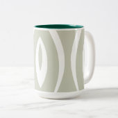 1 Minimalistischer Naturerhythmus Zweifarbige Tasse (VorderseiteRechts)