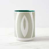 1 Minimalistischer Naturerhythmus Zweifarbige Tasse (Mittel)