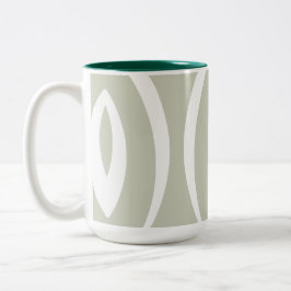 1 Minimalistischer Naturerhythmus Zweifarbige Tasse