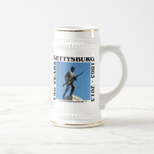 1. Minnesota-Infanterie - 150. Anniv. Gettysburg Bierglas