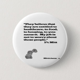 1% Mitt Button