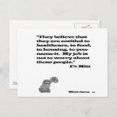 1 % MITT POSTKARTE (Vorne/Hinten)