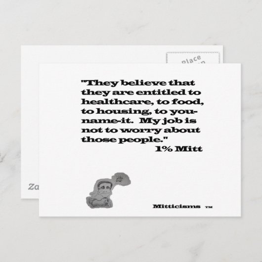 1 % MITT POSTKARTE (Vorne/Hinten)