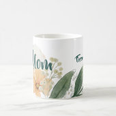 #1 Mom Mothers Day Mug.  Elegant Spring Floral Kaffeetasse (Mittel)