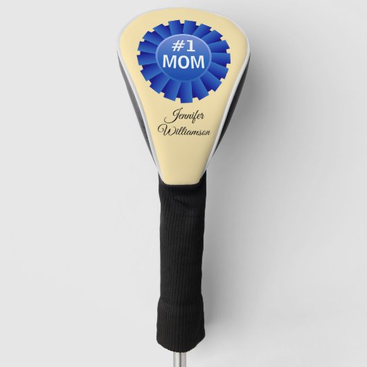 #1 MOM personalize with Name Golf Headcover (Vorderseite)
