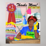 # 1 Mom Poster - SRF<br><div class="desc">Cards are nice. Gifts are good. How many Moms have a personal poster though? Customize it. Change the name to her name or initials ! Frame it ! Have fun with it. That's what Zazzle's all about ... : ) I want to thank Tracy Therrien and a few others (who...</div>