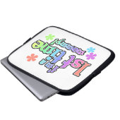 1. Mommy Rainbow Text Geschenke Laptopschutzhülle (Vorne Knopf)