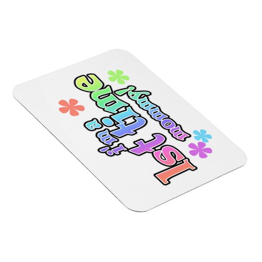 1. Mommy Rainbow Text Geschenke Magnet (Rechte Seite)