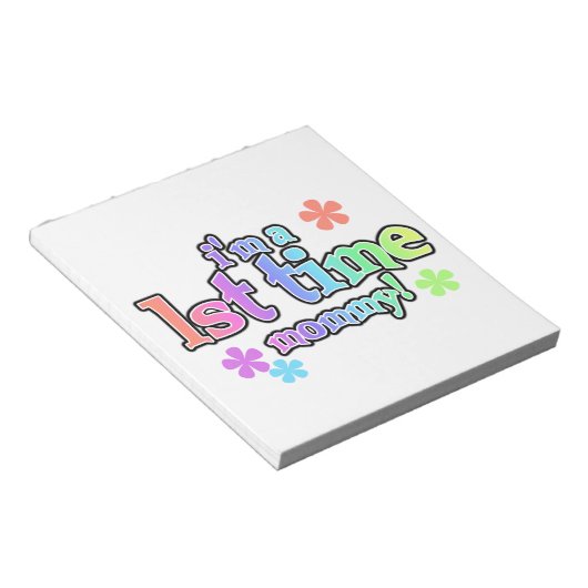 1. Mommy Rainbow Text Geschenke Notizblock (angewinkelt)