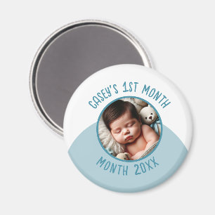 1. Monat des benutzerdefinierten Fotos für Baby Na Magnet