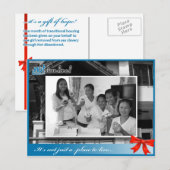 1 Monat Übergangswohnung Postkarte (Vorne/Hinten)