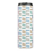 "# 1" Muster für benutzerdefinierte Monogramm-Tumb Thermosbecher (Rückseite)