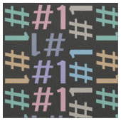 "# 1" Muster Stoff (Nahaufnahme)