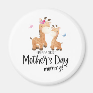 1. Mütter Tag Giraffe Magnet
