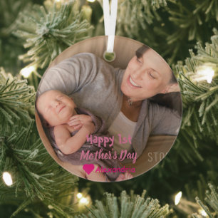 1. Muttertag Ornament Aus Glas