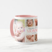 1. Muttertags-Fotocollage-Tasse Tasse (Vorderseite Links)