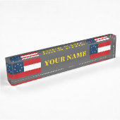 1. NATIONALE FLAG CSA NAMENSPLAKETTE