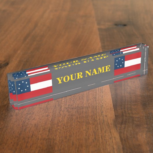 1. NATIONALE FLAG CSA NAMENSPLAKETTE (Seite)