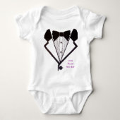 1. Neue Jahre Tux-T - Shirt-Säuglings- Baby Strampler (Vorderseite)