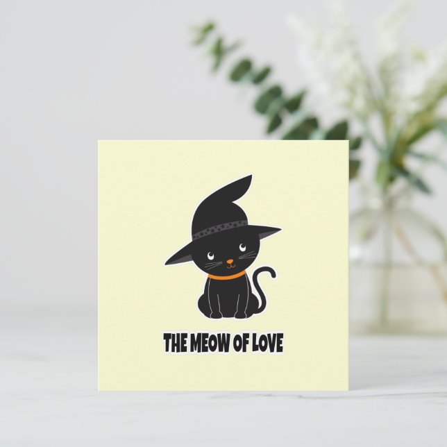 1.niedliche Schwarze Katzenmiau aus Liebe (Stehend Vorderseite)