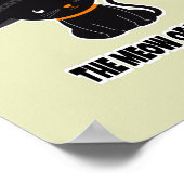 1.niedliche Schwarze Katzenmiau aus Liebe Poster (Ecke)