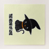 1.niedliche Schwarze Katzenmiau aus Liebe Puzzle (Horizontal)